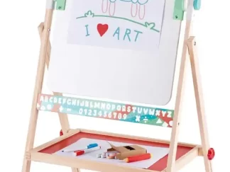 Pizarra De Dibujo Doble Juego Didactico Hape Blanca Y Tiza
